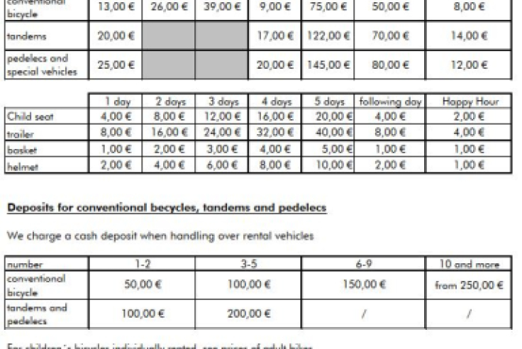 bike rental cost per day